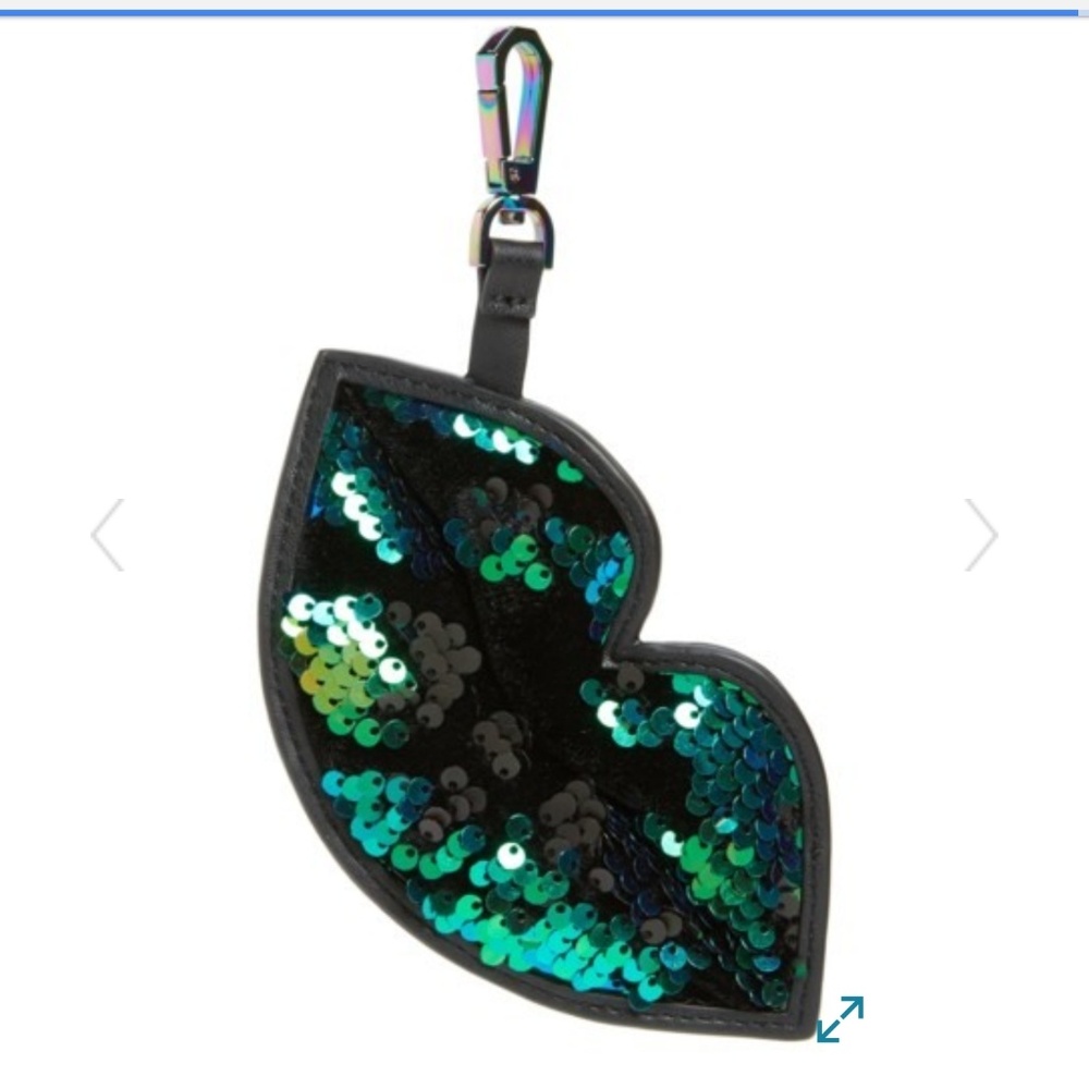 Kendall &Kylie Lip sequin bag charm